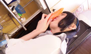 Fresh vegetables masturbation. Nanako 3