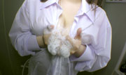 Big breasts take a shower. Mayu 12