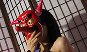 Long-nosed goblin mask masturbation. Arisa 2