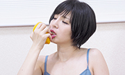 Masturbation with fruits Kana 6