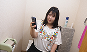 Self-portrait masturbation in the toilet. Mayu 1