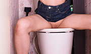 Rubbing your pussy on the toilet seat Mitsuka 11