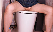 Rubbing your pussy on the toilet seat Mitsuka 23