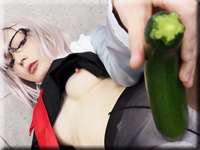 Yu Raw vegetable insertion masturbation