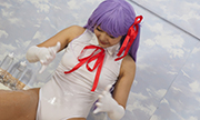 Cosplay masturbation with lotion Mei 3