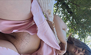Going for a walk without panties or a bra Miyu 20